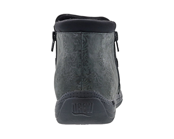 BLOSSOM Black Metallic Foil Leather