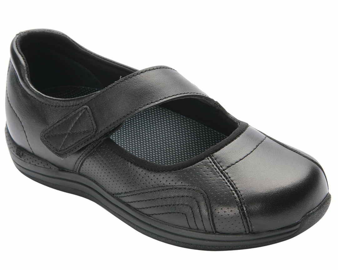 HEATHER Black Leather