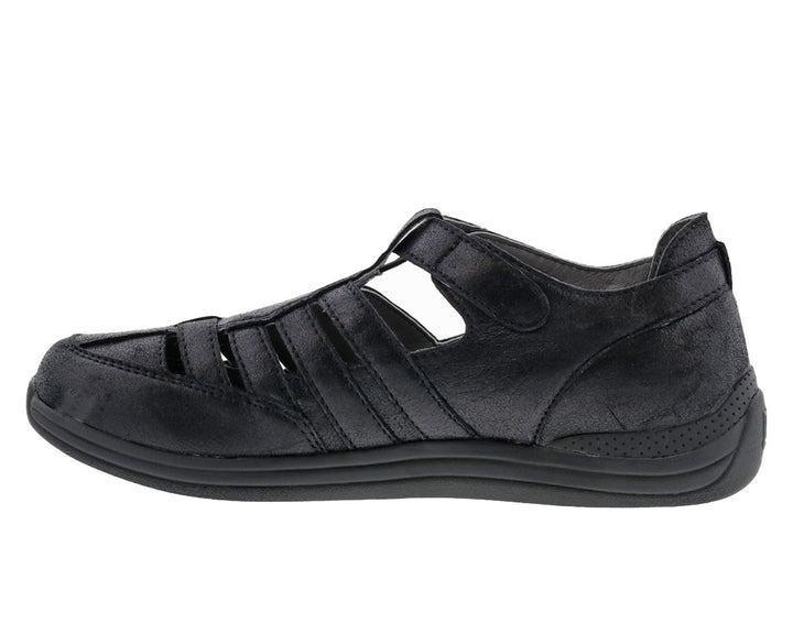 GINGER Dusty Black Leather
