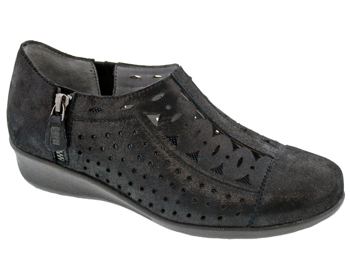 METRO Black Microdot Leather