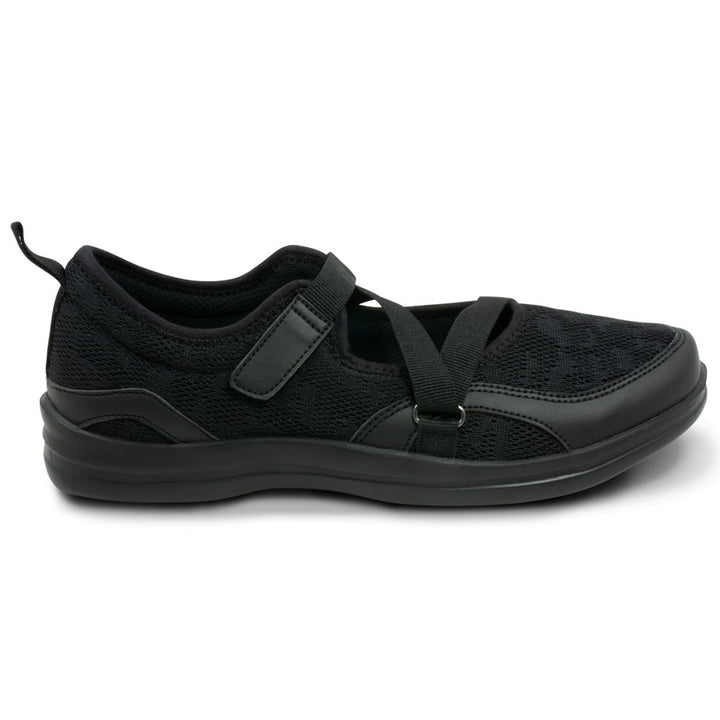 Women's Orthopedic Mesh Mary Jane Casual Shoe - Black