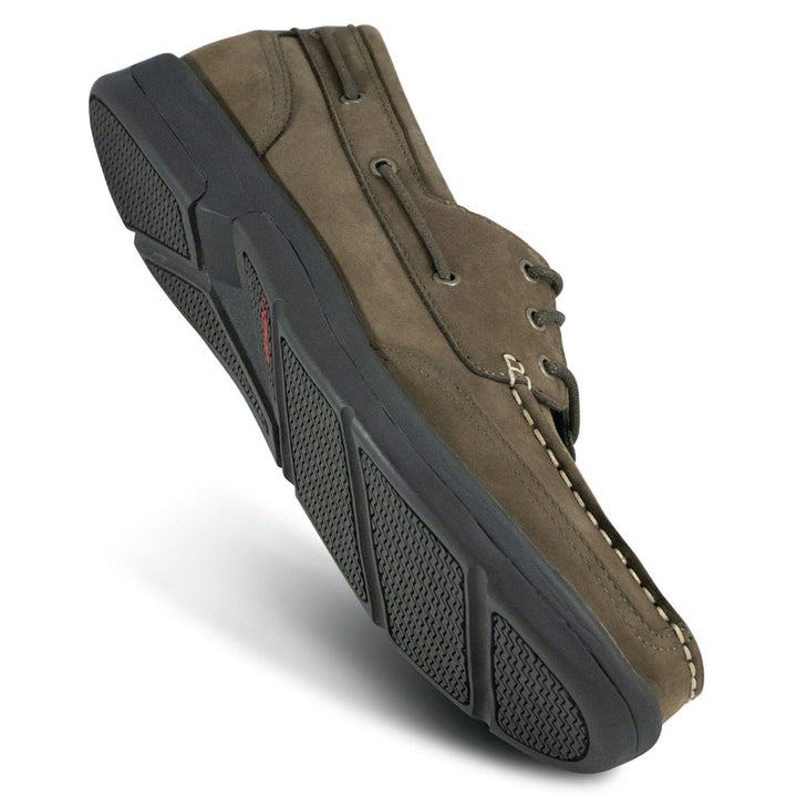 Men's Orthopedic Boat Shoe - Dark Brown