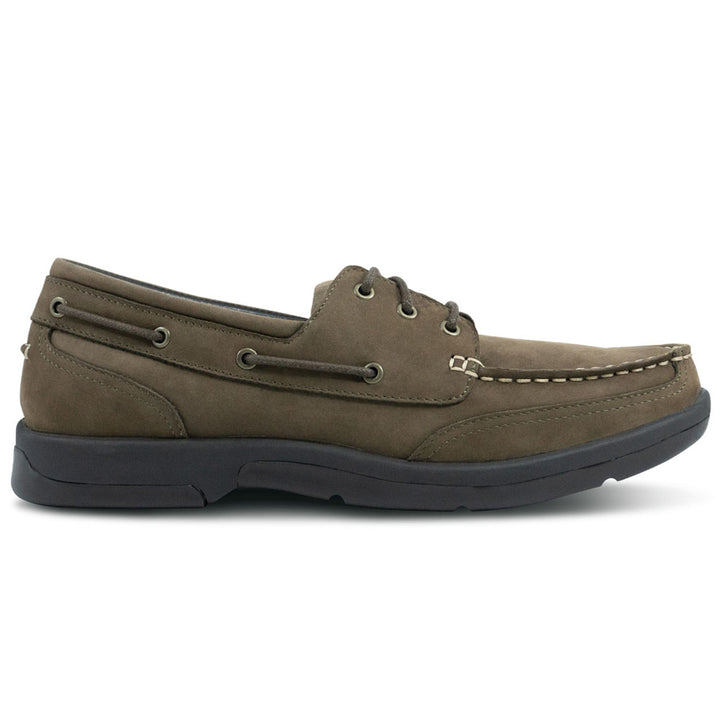 Men's Orthopedic Boat Shoe - Dark Brown
