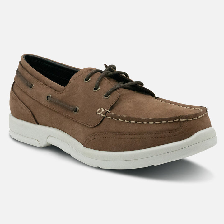 Men's Orthopedic Boat Shoe - Light Brown