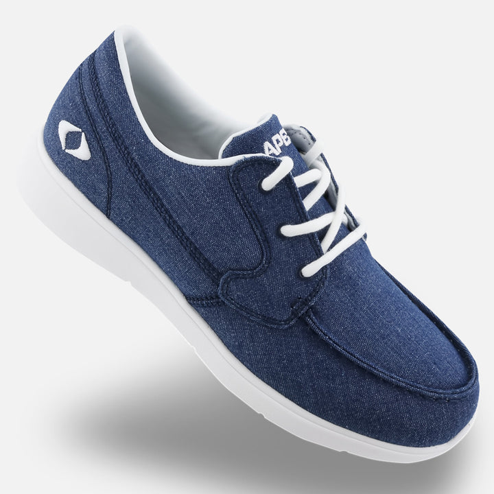 Women's Moc Toe Canvas Loafer - Navy