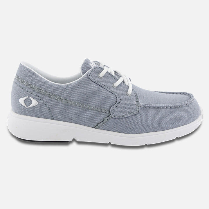 Men's Moc Toe Canvas Loafer - Gray