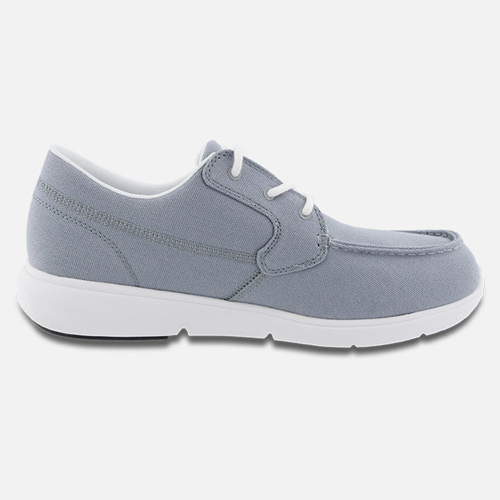 Men's Moc Toe Canvas Loafer - Gray