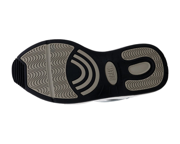 FLARE White Leather Perf/White Mesh