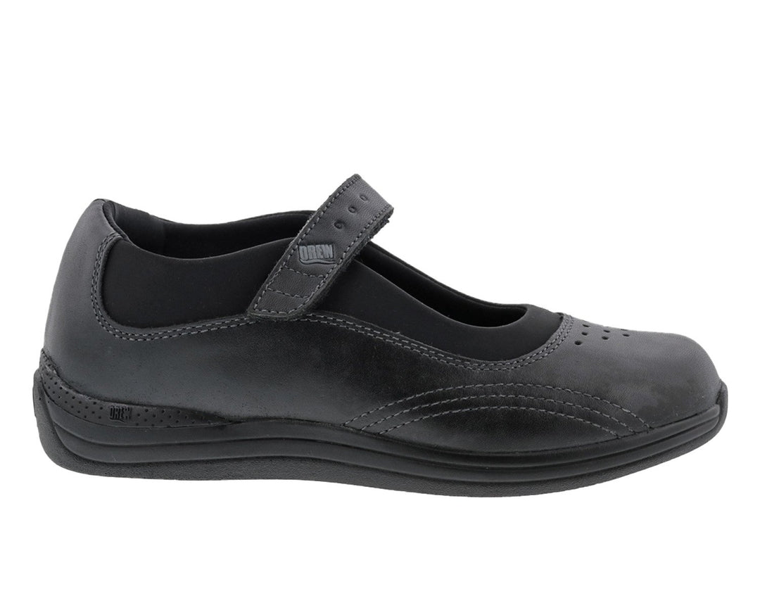 ROSE Black Leather / Black Stretch