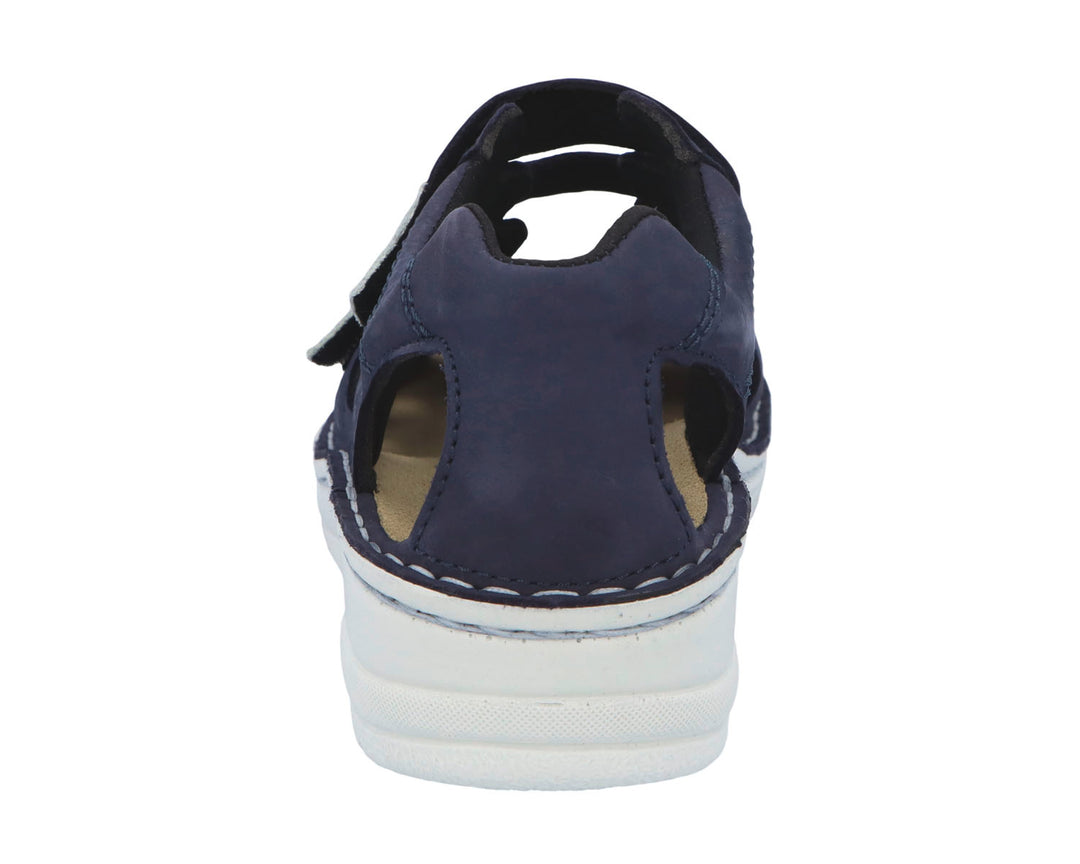 LARENA Blue Nubuck Leather