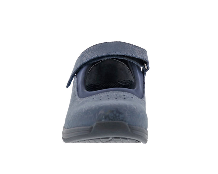 ROSE Navy Metallic Foil Leather