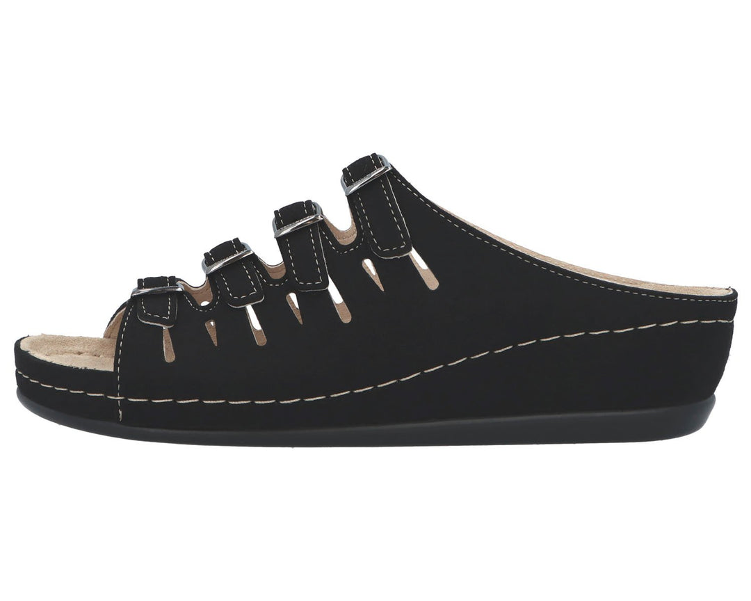 HASSEL Black Micro Nubuck Leather