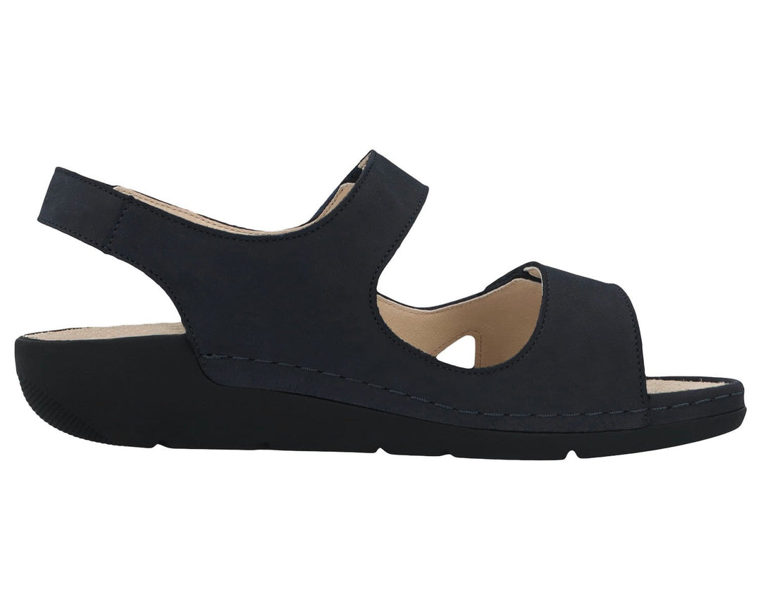 LEONA Black Nubuck Leather