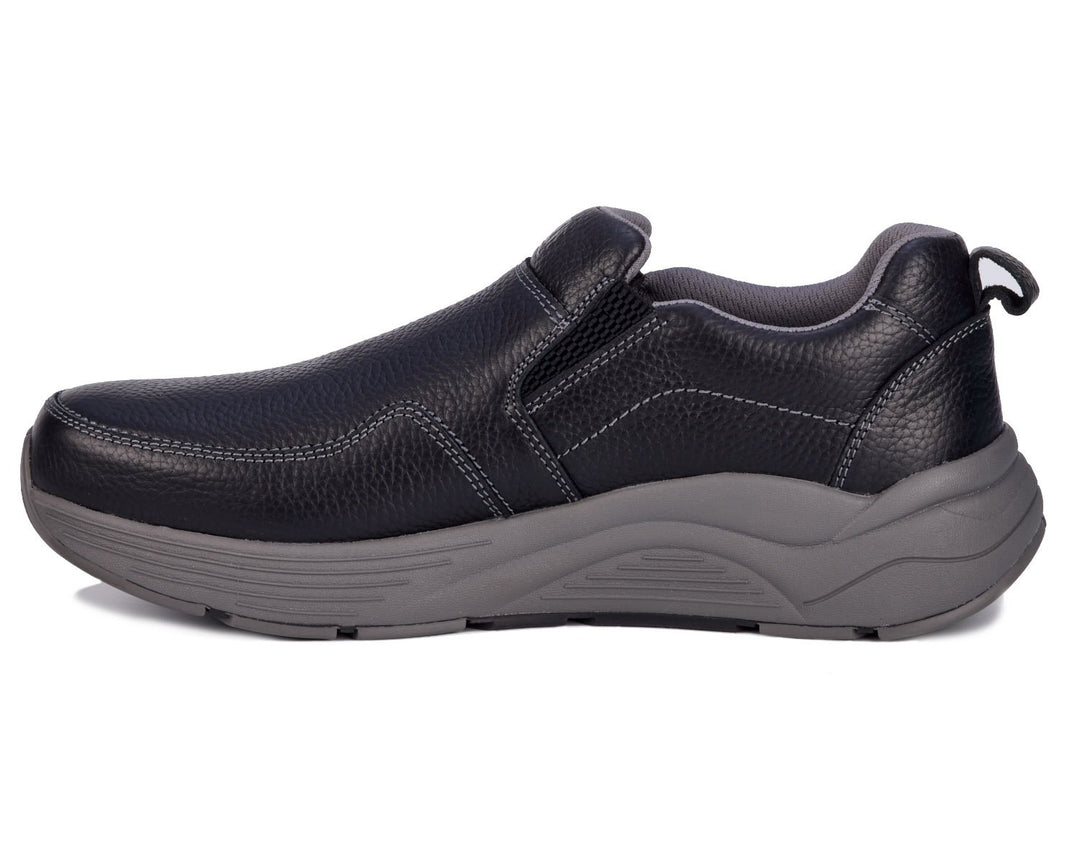 MATCH Black Pebbled Leather
