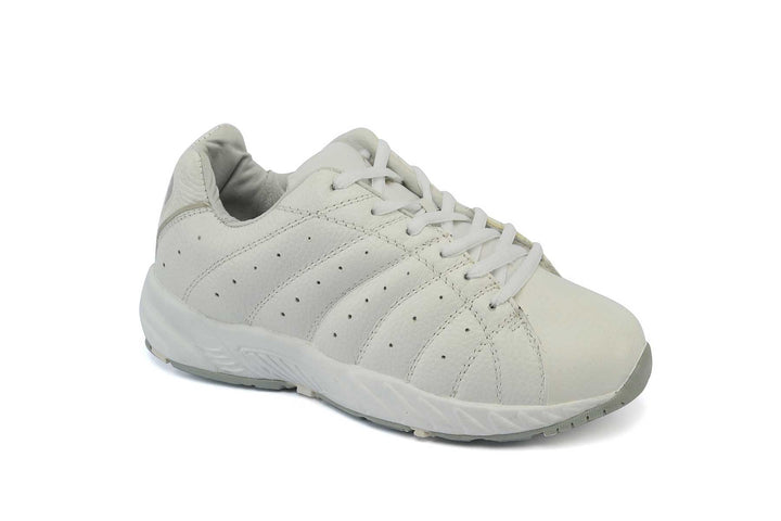 447 - Answer2 Women's Athletic Walking Shoes White/Silver