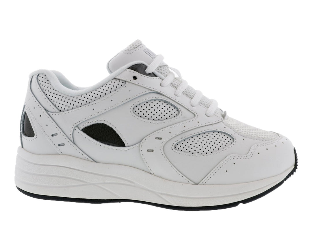 FLARE White Leather Perf/White Mesh
