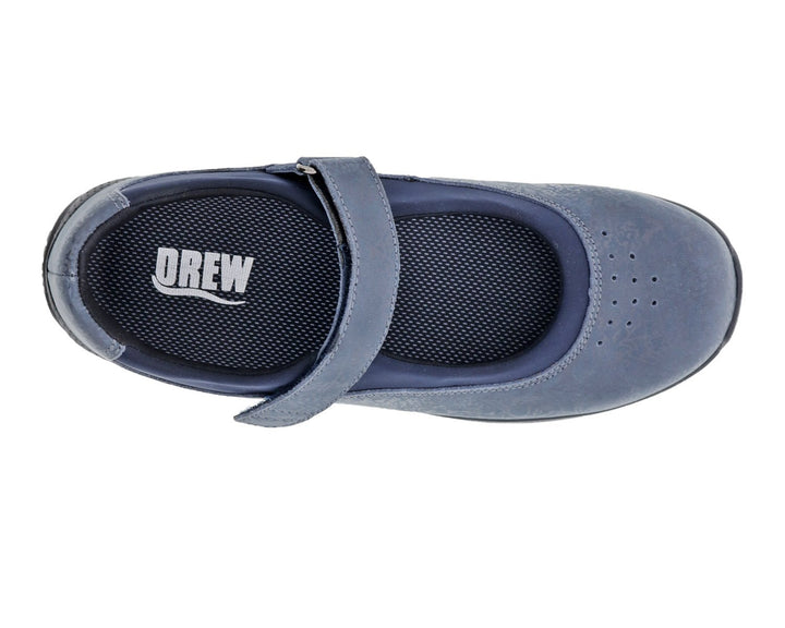 ROSE Navy Metallic Foil Leather