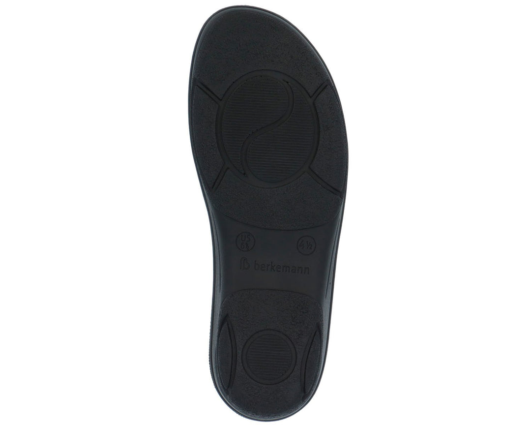 HELIANE Black Leather/Stretch