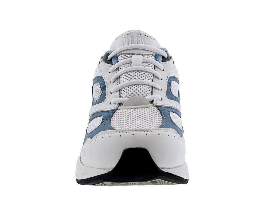 FLARE White Blue Leather / White Mesh