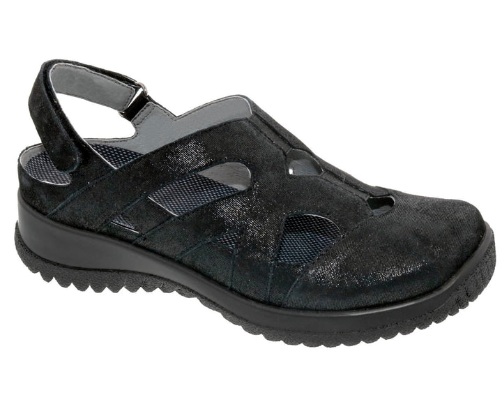 SMILES Black Microdot Leather