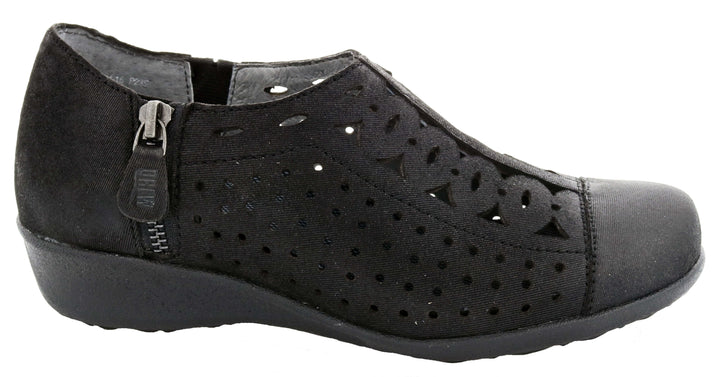 METRO Black Microdot Leather