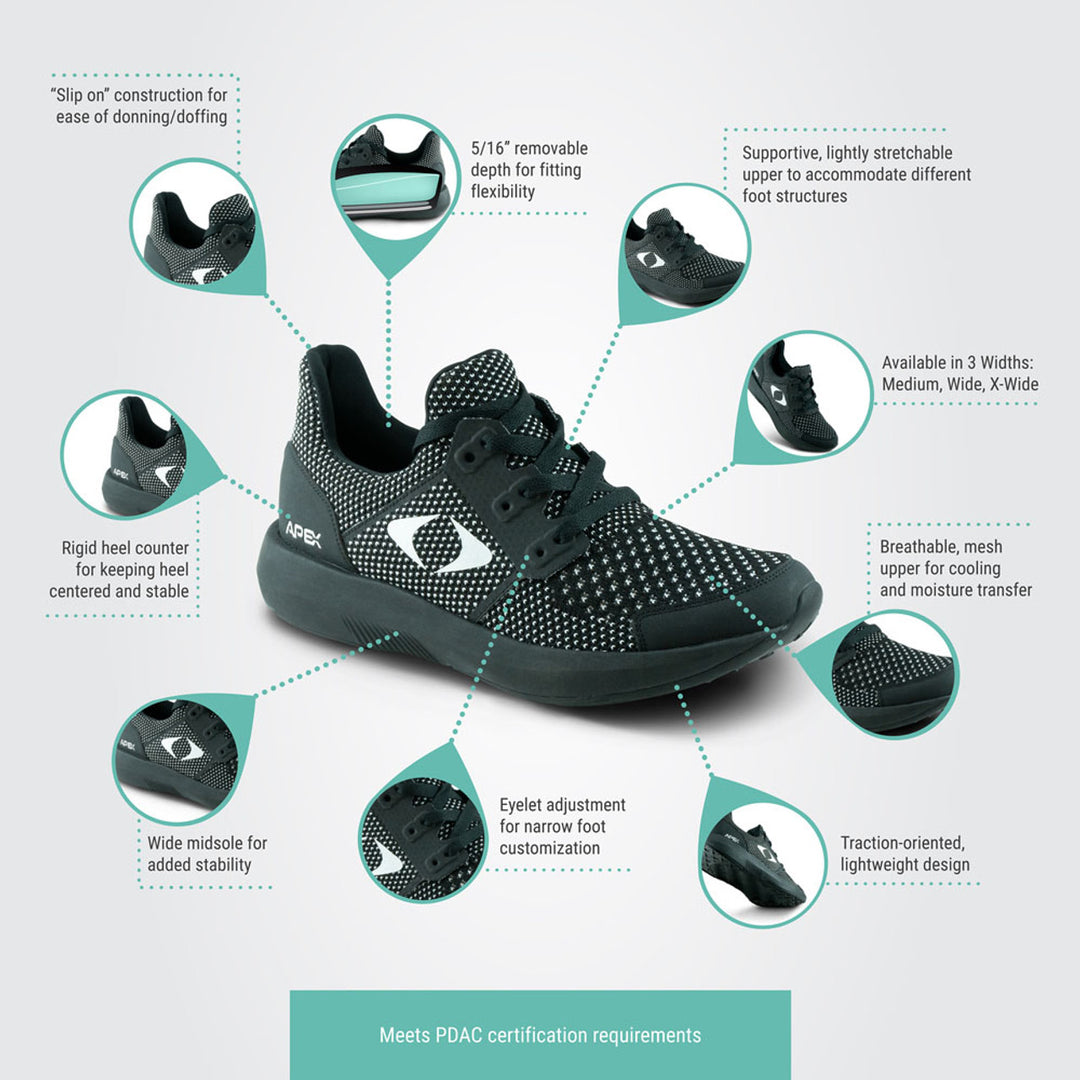 Men's Performance Athletic Sneaker - Black