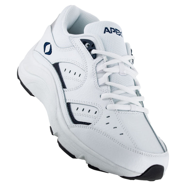 Men's Lace Walking Shoe V Last - White/Blue