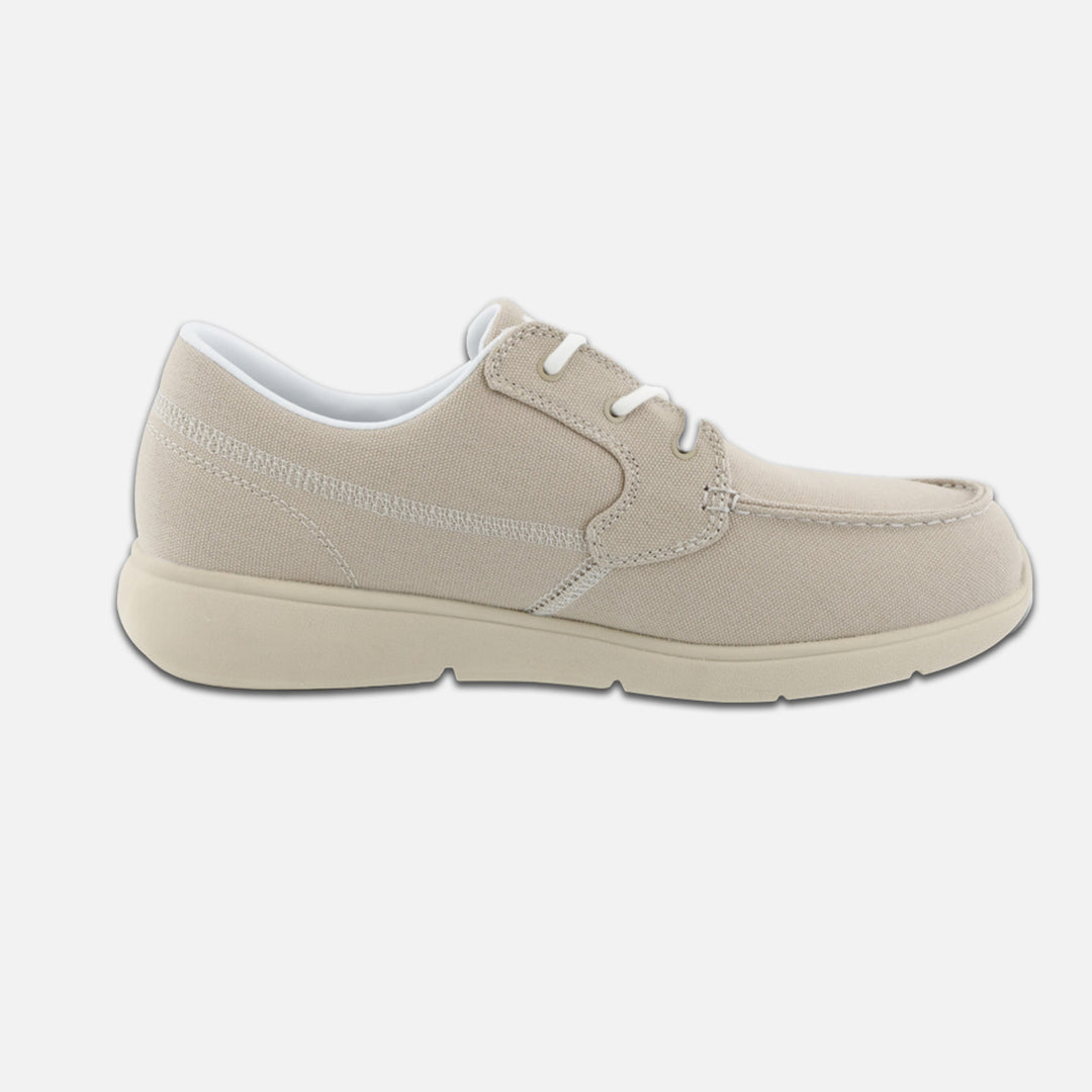 Men's Moc Toe Canvas Loafer - Tan
