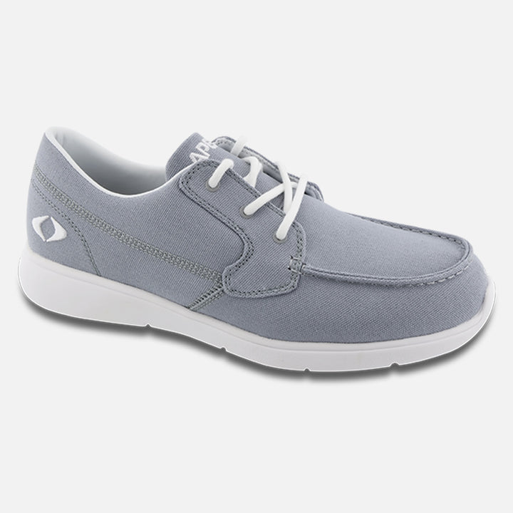 Men's Moc Toe Canvas Loafer - Gray