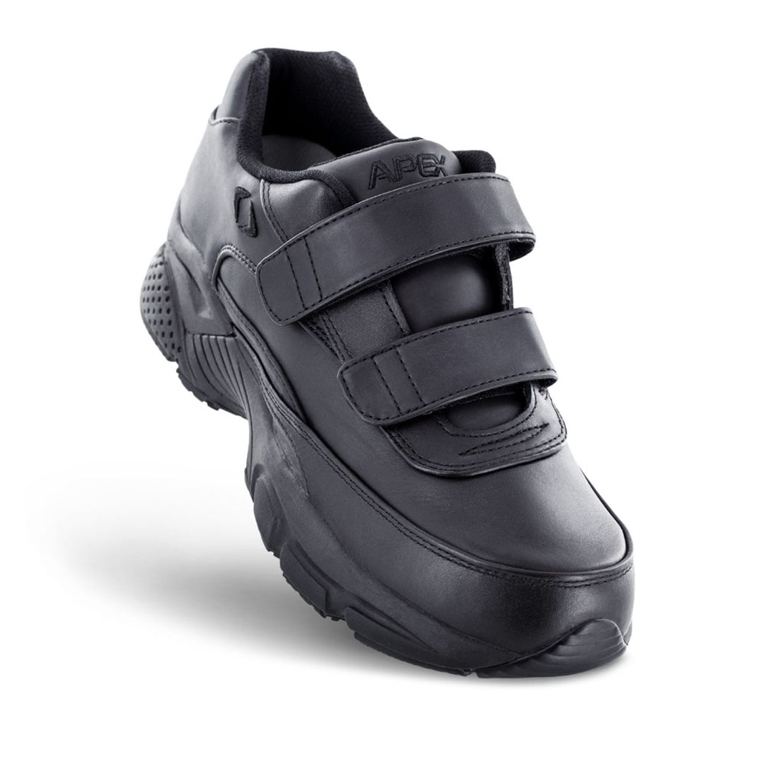 Men's Strap Walking Shoe - X Last - 2-Strap - Black