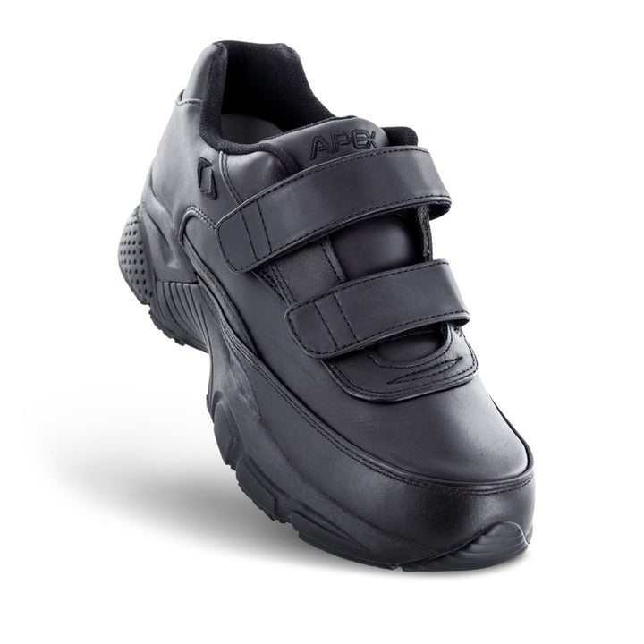Men's Strap Walking Shoe - X Last - 2-Strap - Black