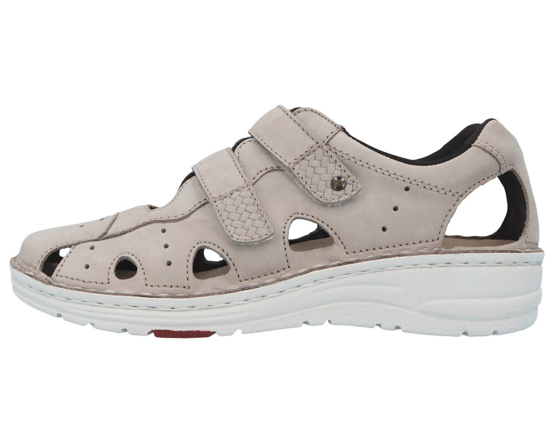 LARENA Gray Nubuck Leather