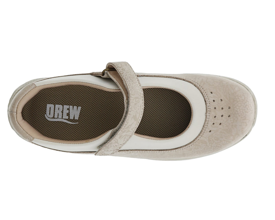 ROSE Bone Metallic Foil Leather