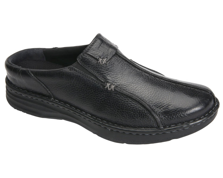 JACKSON Black Pebbled Leather