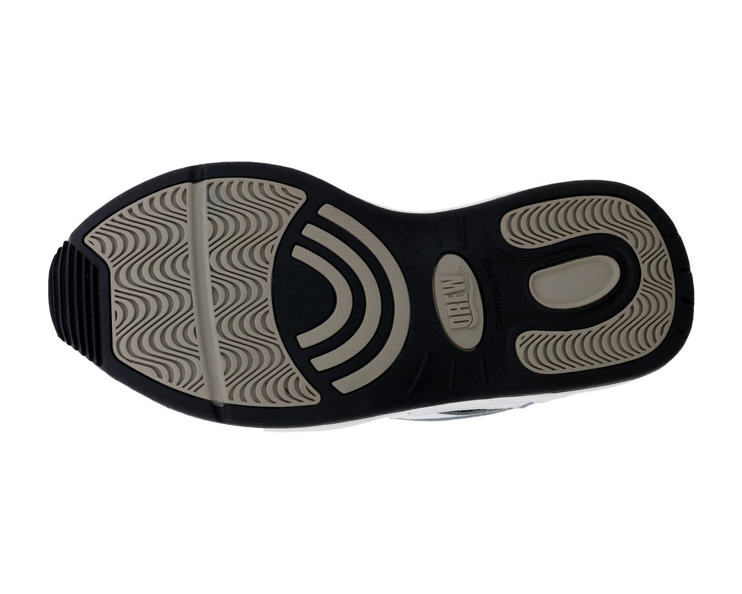 FLARE White Leather Perf/White Mesh