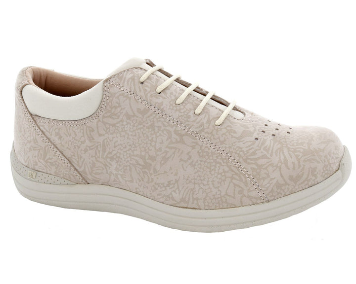 TULIP Bone Metallic Foil Leather