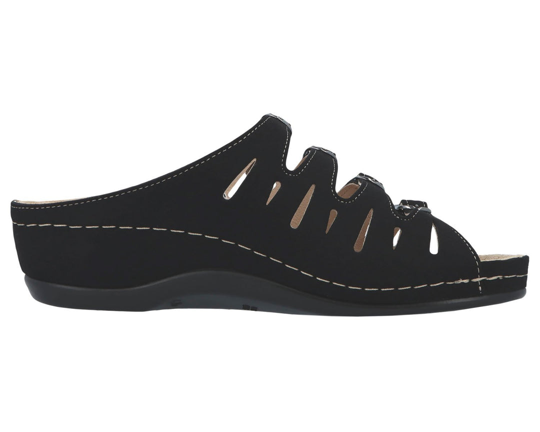 HASSEL Black Micro Nubuck Leather
