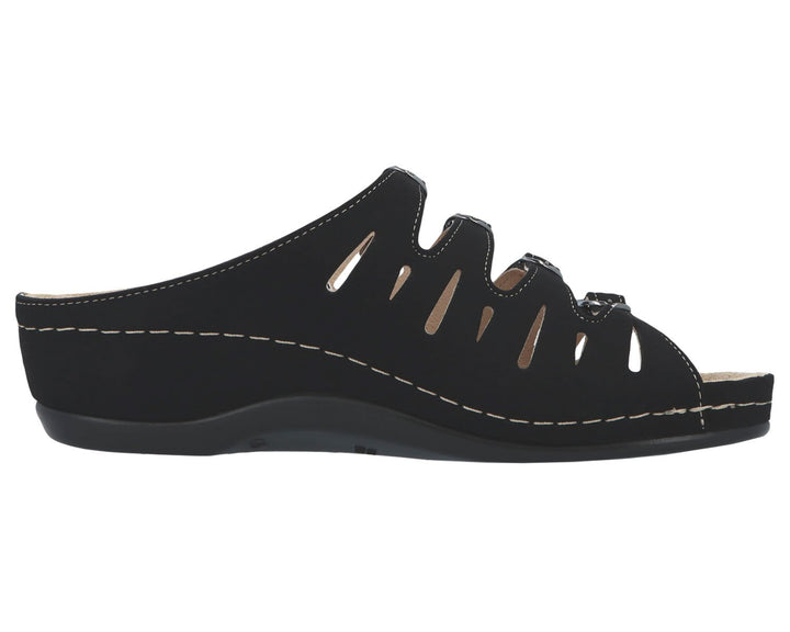 HASSEL Black Micro Nubuck Leather