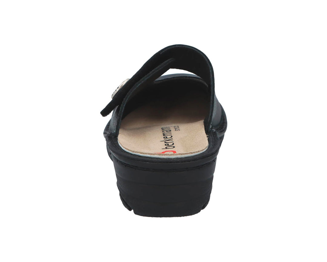 HELIANE Black Leather/Stretch