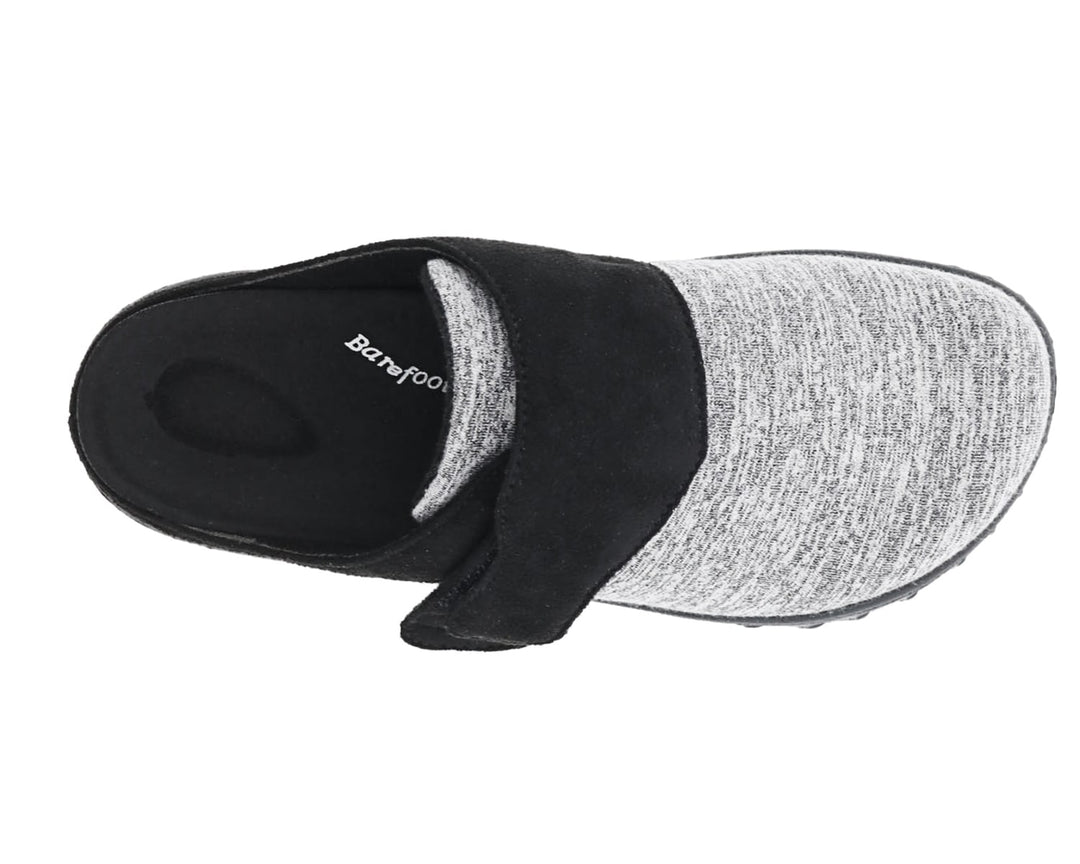 SUNSHINE Black Microsuede/Grey Fabric Stretch