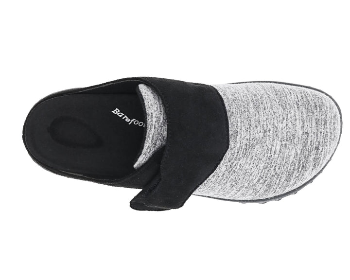 SUNSHINE Black Microsuede/Grey Fabric Stretch