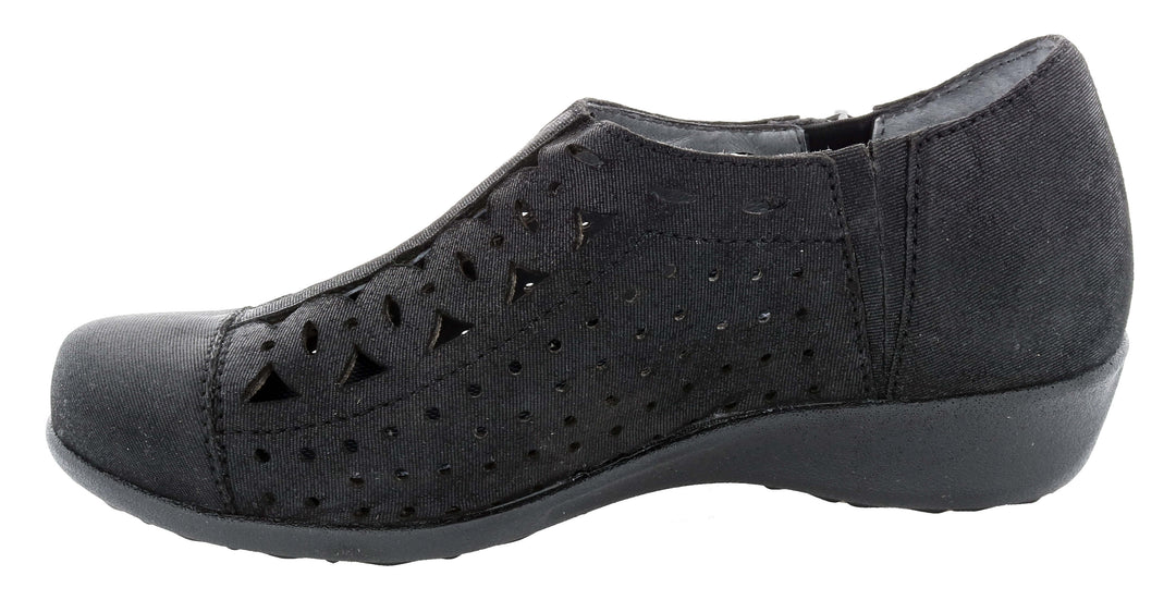 METRO Black Microdot Leather